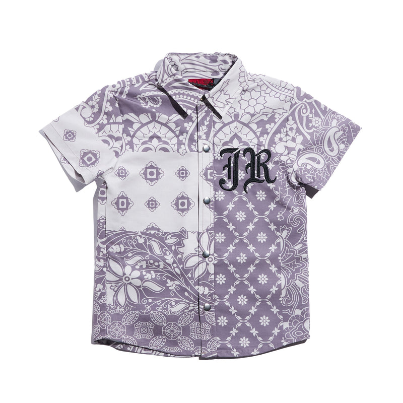 Haus Jr (Kids mauve angel Button down Short Set)