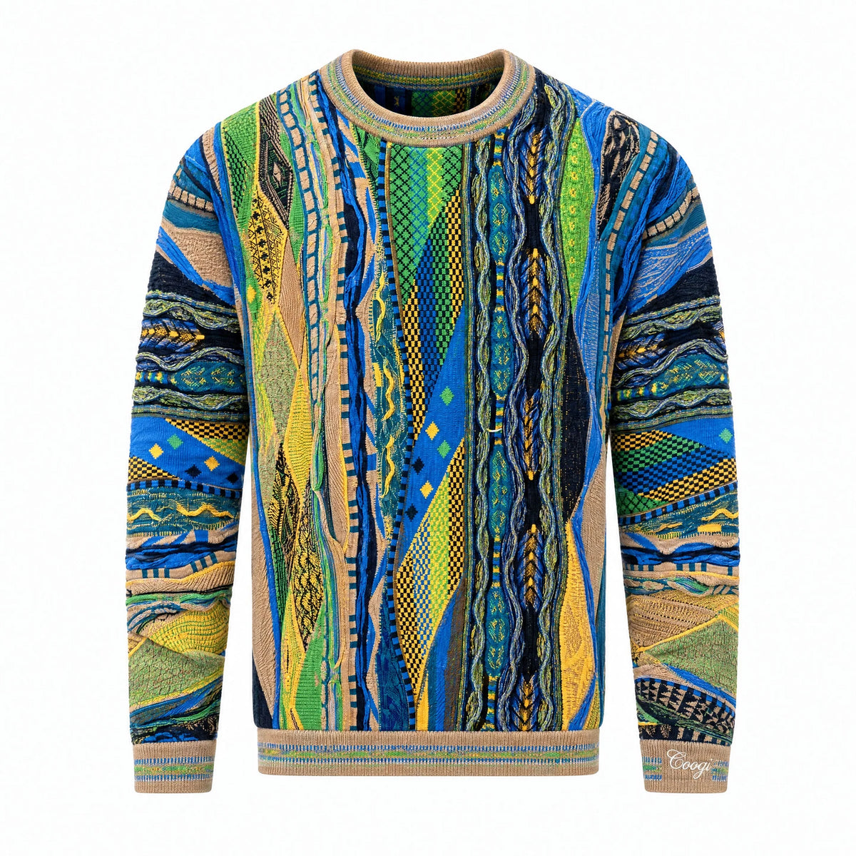 Coogi Australia New York Crewneck Sweater Multi