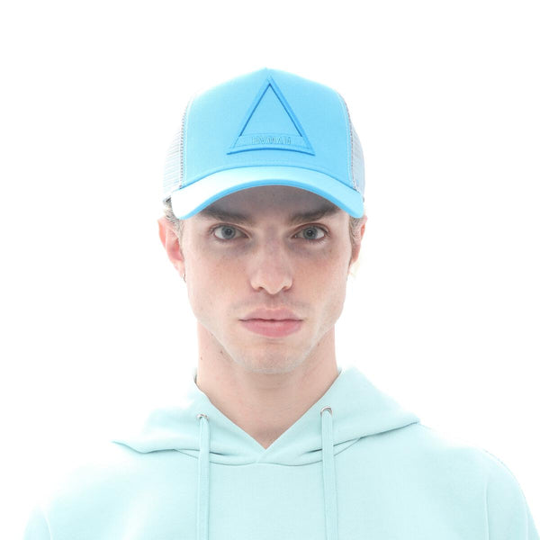 hvman (icy morn triangle logo mesh trucker hat)