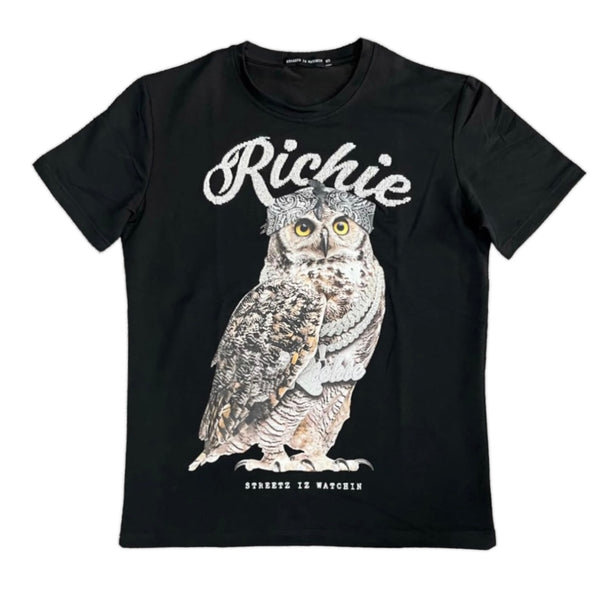 t-shirt) Streetz watchin (black Richie Clothing – Stores Vip iz owl