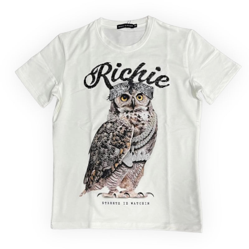 Streetz iz watchin (cream Richie owl t-shirt)