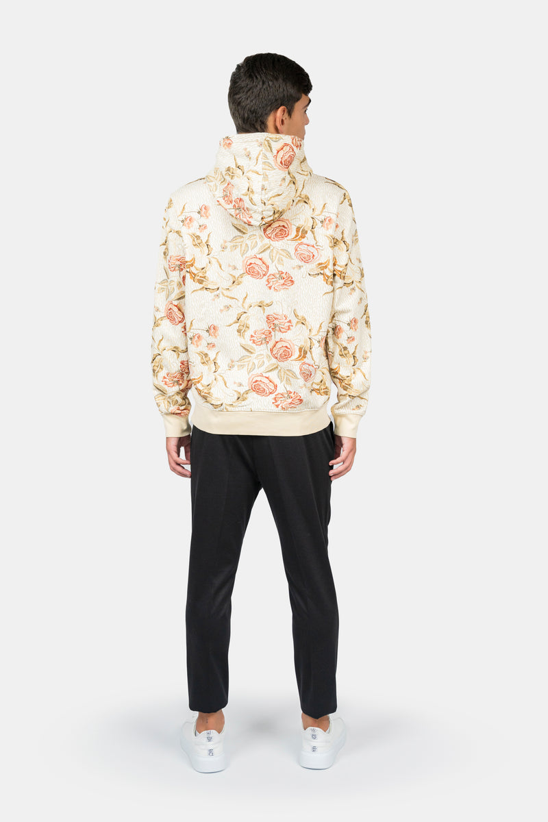 Inimigio (Classic Raw Monogram Floral  Hoodie)