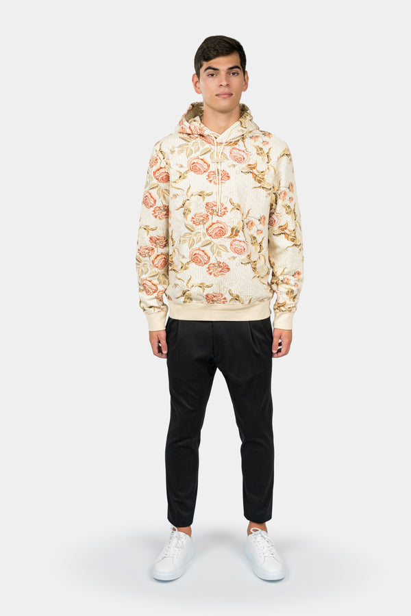 Inimigio (Classic Raw Monogram Floral  Hoodie)