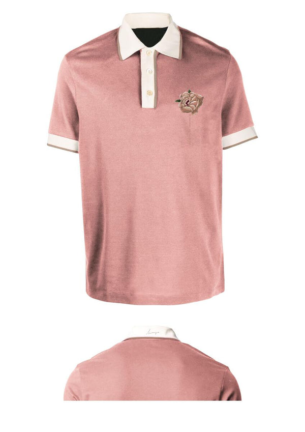 Inimigo (Rose Tan Pink Flower Polo)