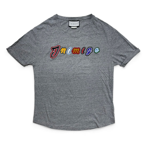 inimigo (Grey/multicolor logo t-shirt)