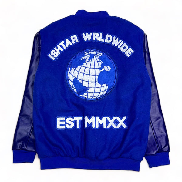 Ishtar (Men’s Royal Blue "Worldwide' Varsity Jacket)