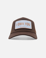 John Hatter (Brown ‘I own you’ hat)