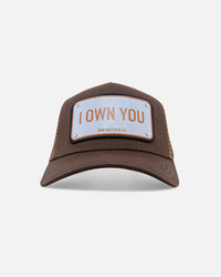 John Hatter (Brown ‘I own you’ hat)
