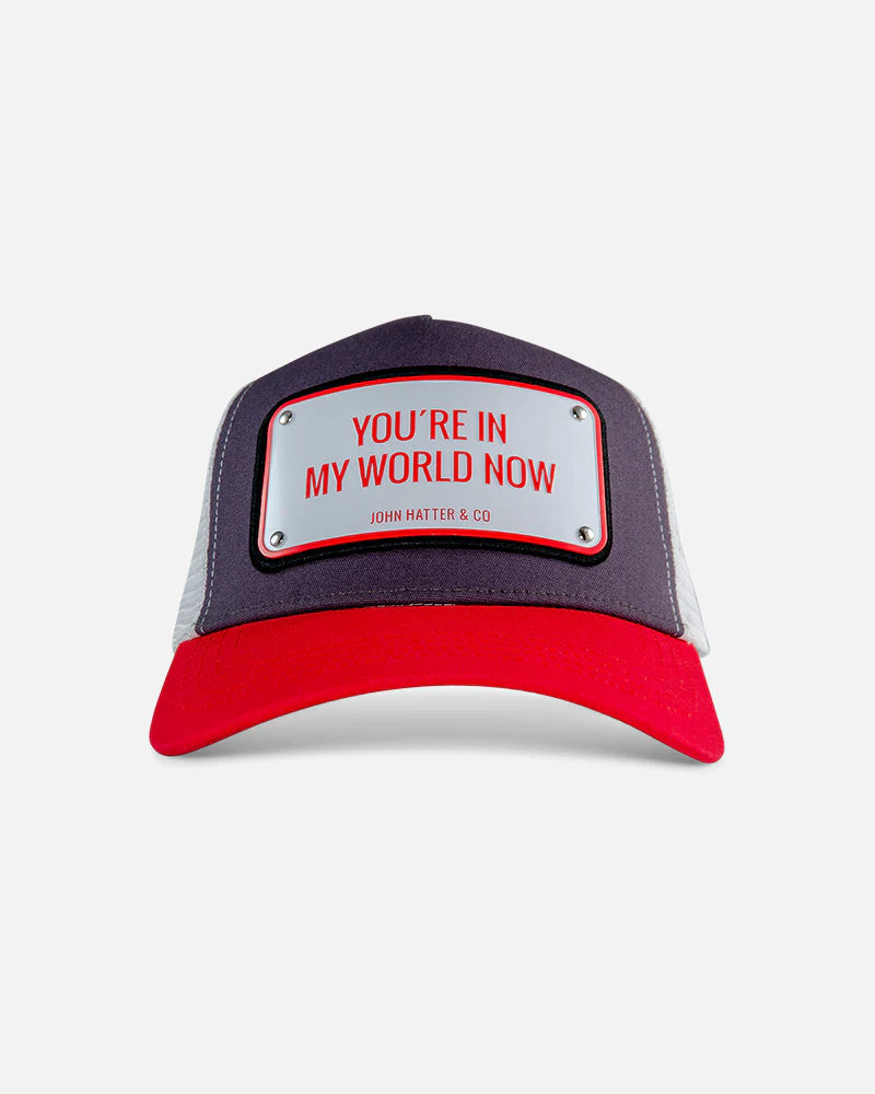 John hatter & CO (white "you're in my world now hat)