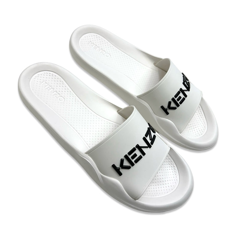 Kenzo (white ”kenzo logo print slide)