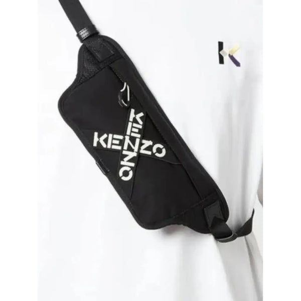 Kenzo (black crossbody logo belt bag)