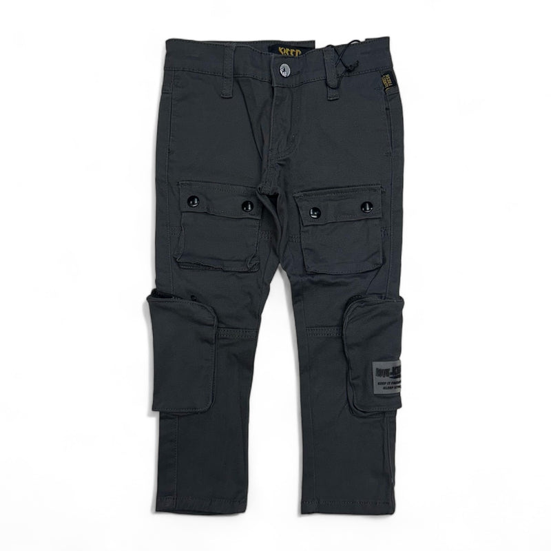 kleep (kids grey gri cargo pant)