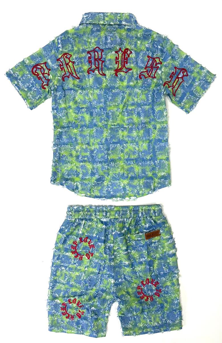 Kleep (Kids Citron Green Short Set)