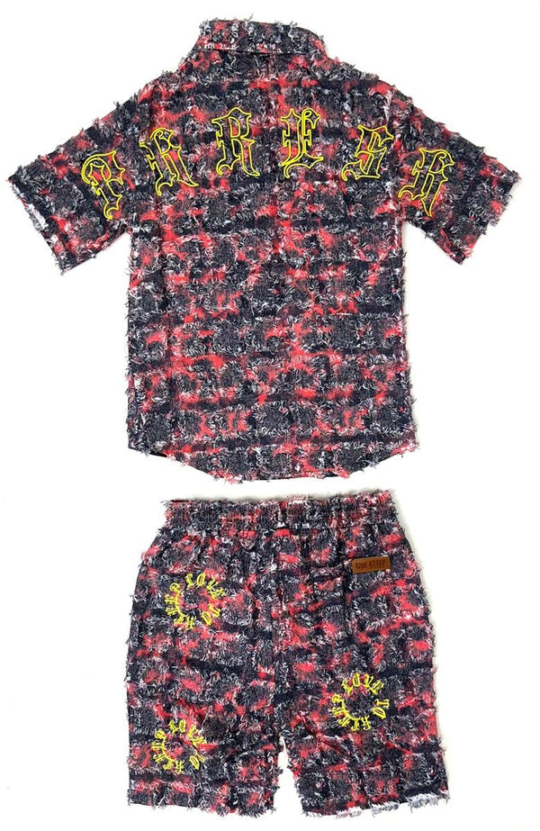 Kleep (Kids Kona Black/Red Short Set)