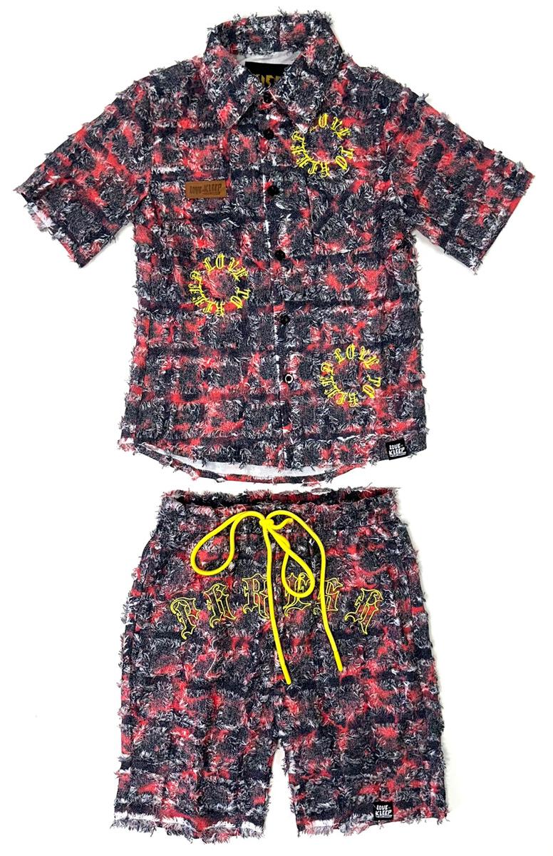 Kleep (Kids Kona Black/Red Short Set)