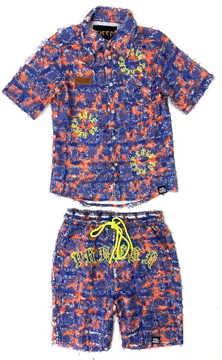 Kleep (Kids Pello Blue/Orange Short Set)