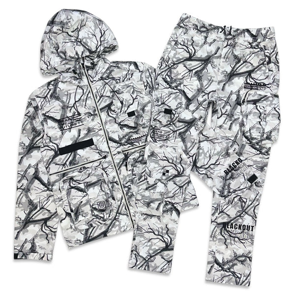 Kloud9 Utility white/grey windbreaker set