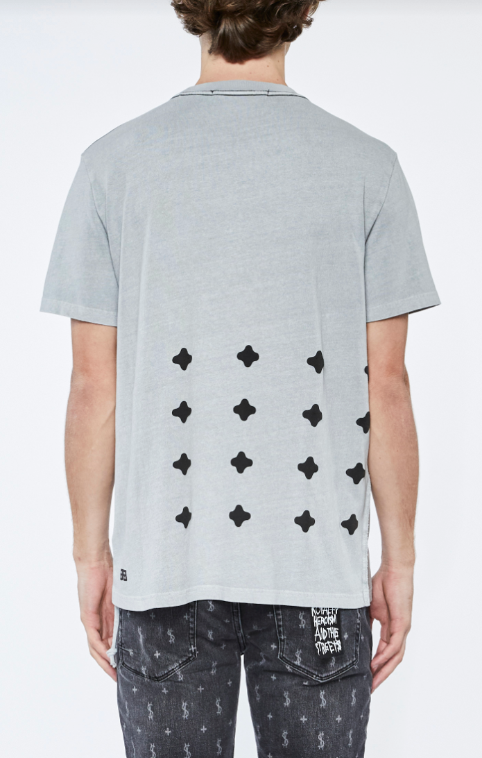 Ksubi (grey long up kash ss tang ash t-shirt)