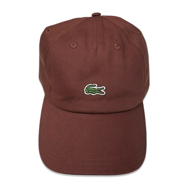 Lacoste (Men's cevennes brown small croc gabardine cap) RK4863 51 Y8E