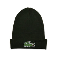 Lacoste (Men's Khaki green beanie Blend Knit)