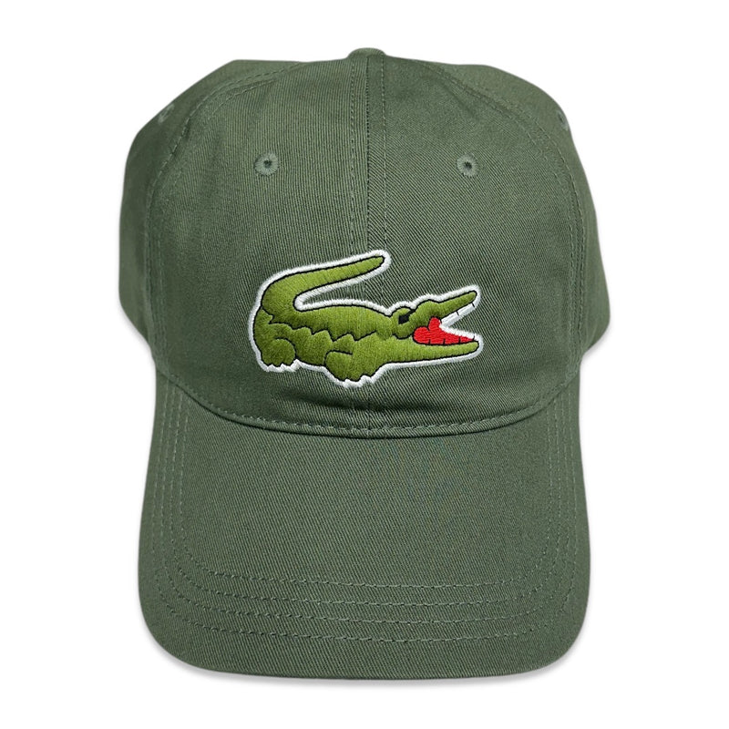 Lacoste (Men's khaki green croc gabardine cap) RK4711 51 XZD