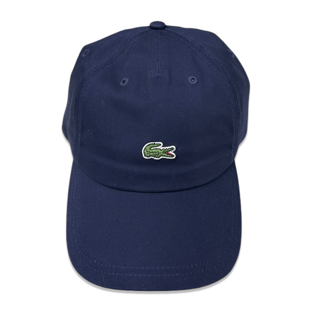 Lacoste Men s navy small croc gabardine cap RK4863 51 166 Vip Clothing Stores