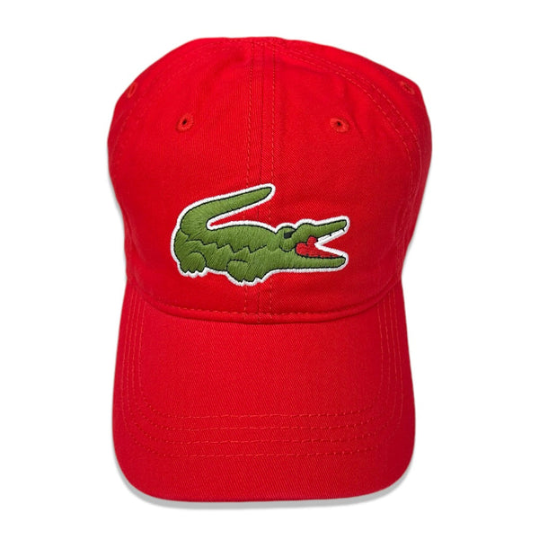 Lacoste (Men's red croc gabardine cap) RK8217 51 240