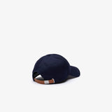 Lacoste men’s big croc gabardine cap (Navy blue - RK4711-51-166)