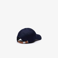Lacoste men’s big croc gabardine cap (Navy blue - RK4711-51-166)