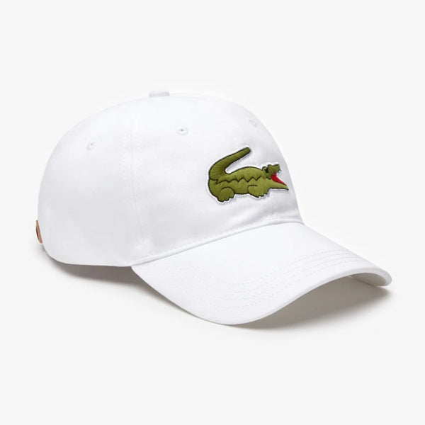 Lacoste (men’s white big croc gabardine cap rk4711 51 001)