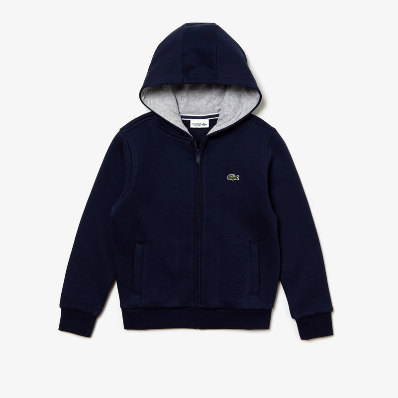 Lacoste (kids navy sport fleece hoodie)