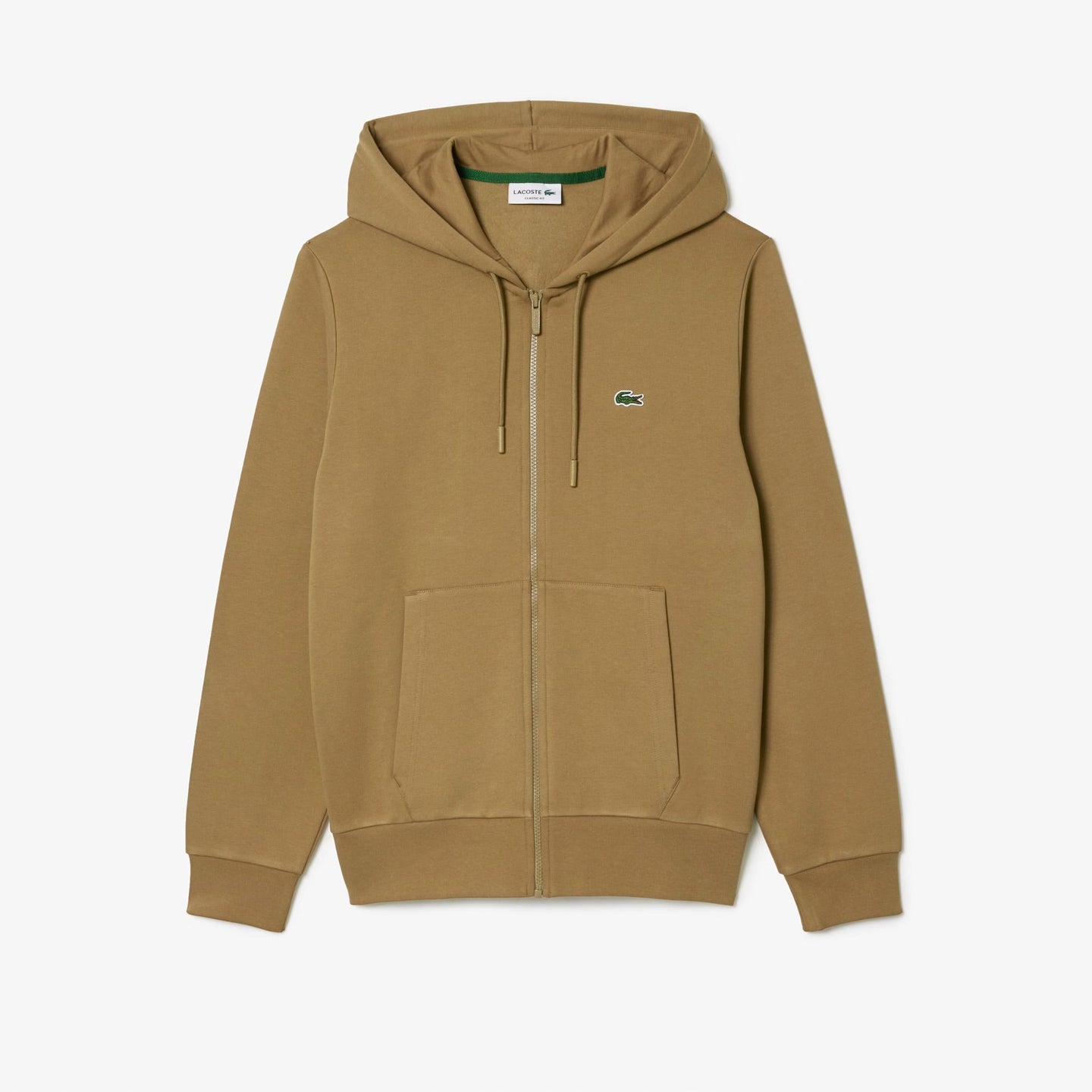 Lacoste (Men’s brown fleece zip hoodie)