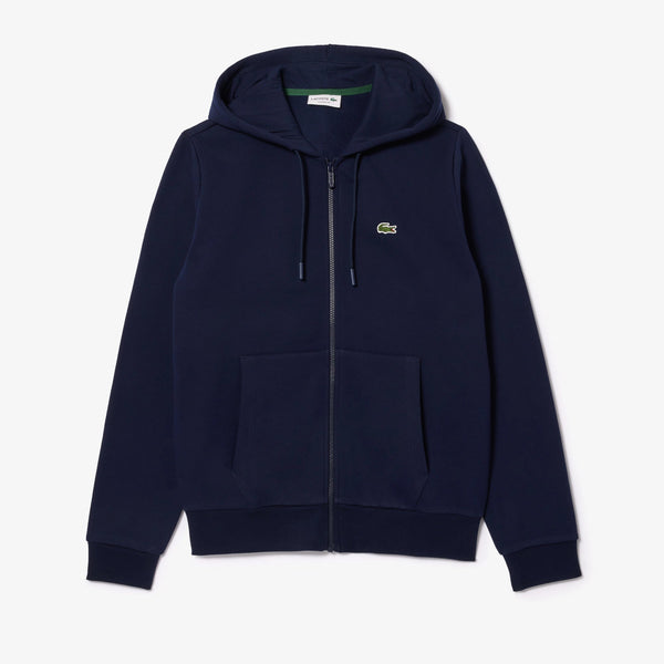 Lacoste Men s Navy fleece zip hoodie Vip Clothing Stores