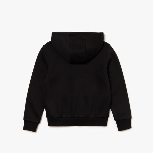 Lacoste (kids Black sport fleece hoodie)