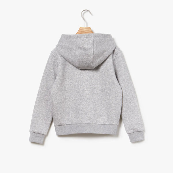 Lacoste (kids Grey sport fleece hoodie)