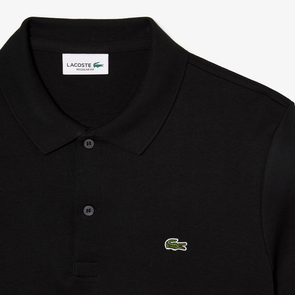 Lacoste (Men's black regular fit ultra soft cotton jersey polo)