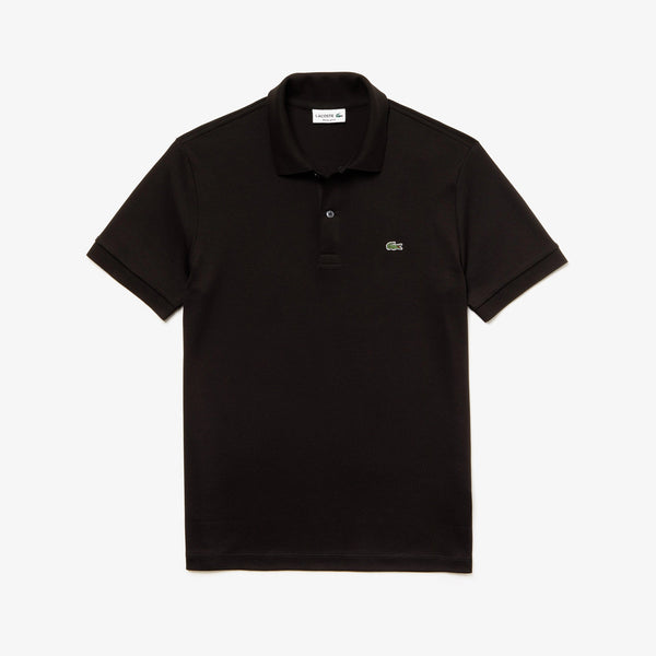 Lacoste (Men's black regular fit ultra soft cotton jersey polo)