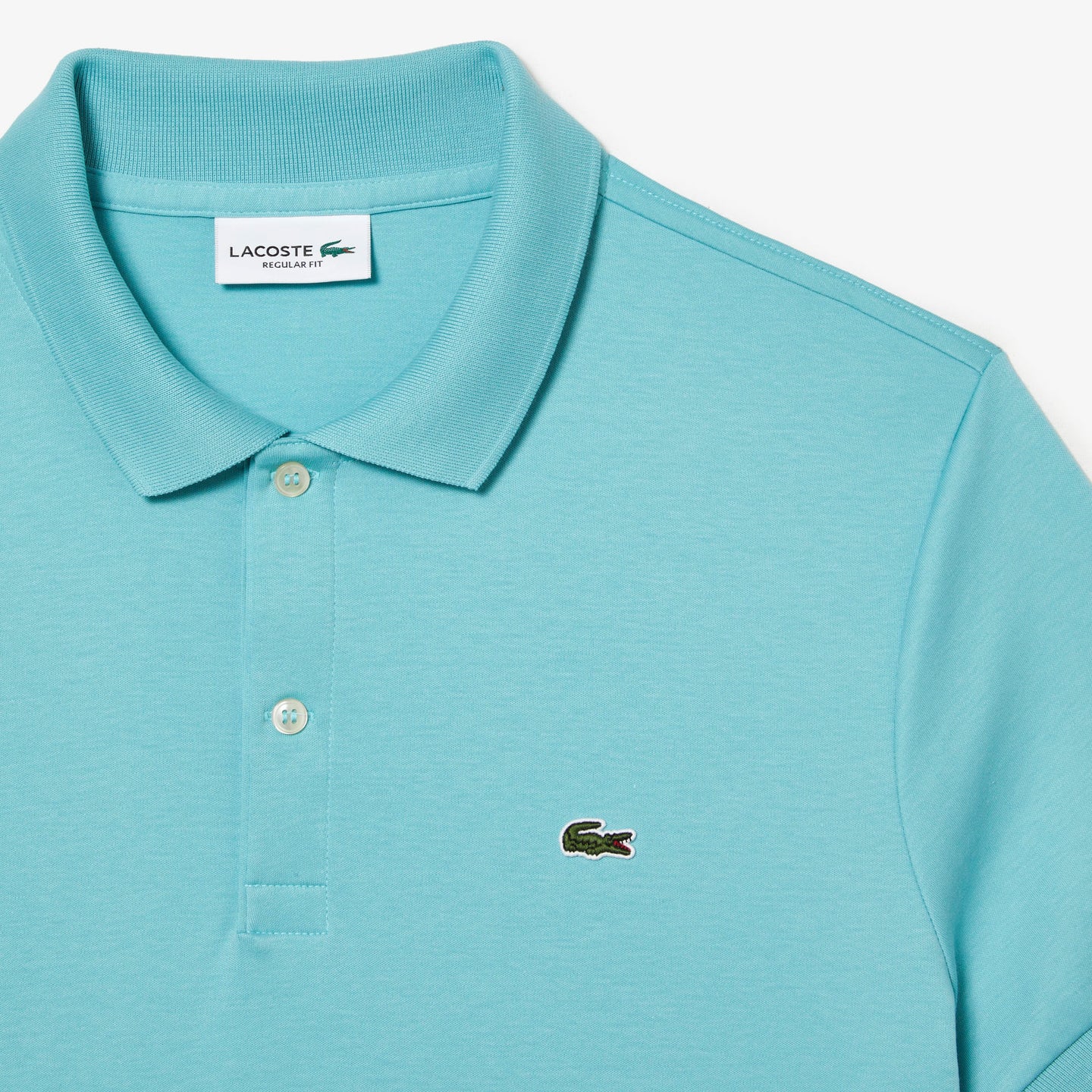 Lacoste Men’s Turquoise Regular Fit Jersey Polo Shirt