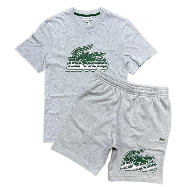 Green Lacoste Short And Shirt Set Lacoste Baby Boys Blue Cotton