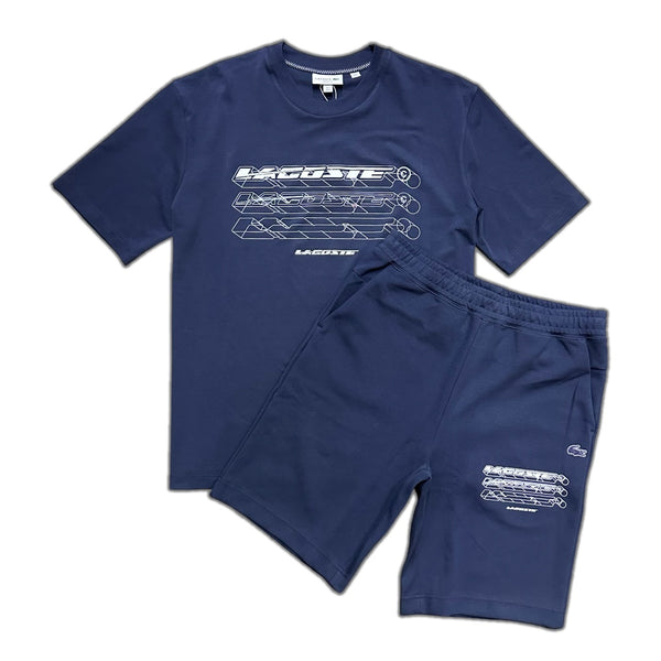 Lacoste (Men's navy short set) – VIP Clothing Stores