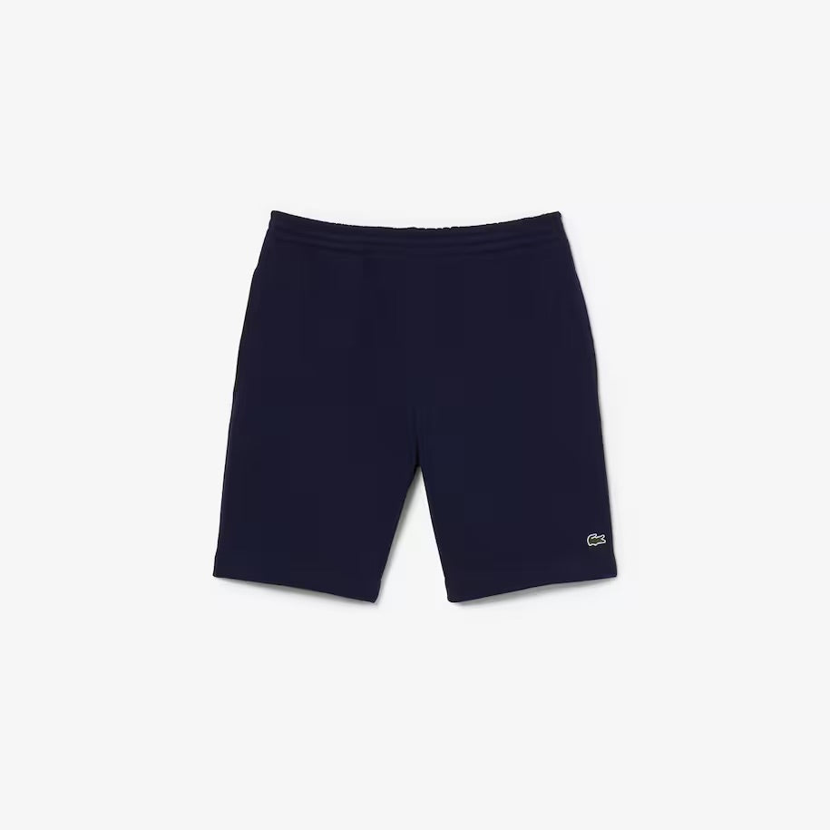 Lacoste Men's Organic Cotton Fleece Shorts GH9627-51-166 Navy Blue