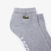 Lacoste Men's Branded Sport Low Cut Socks – Gray