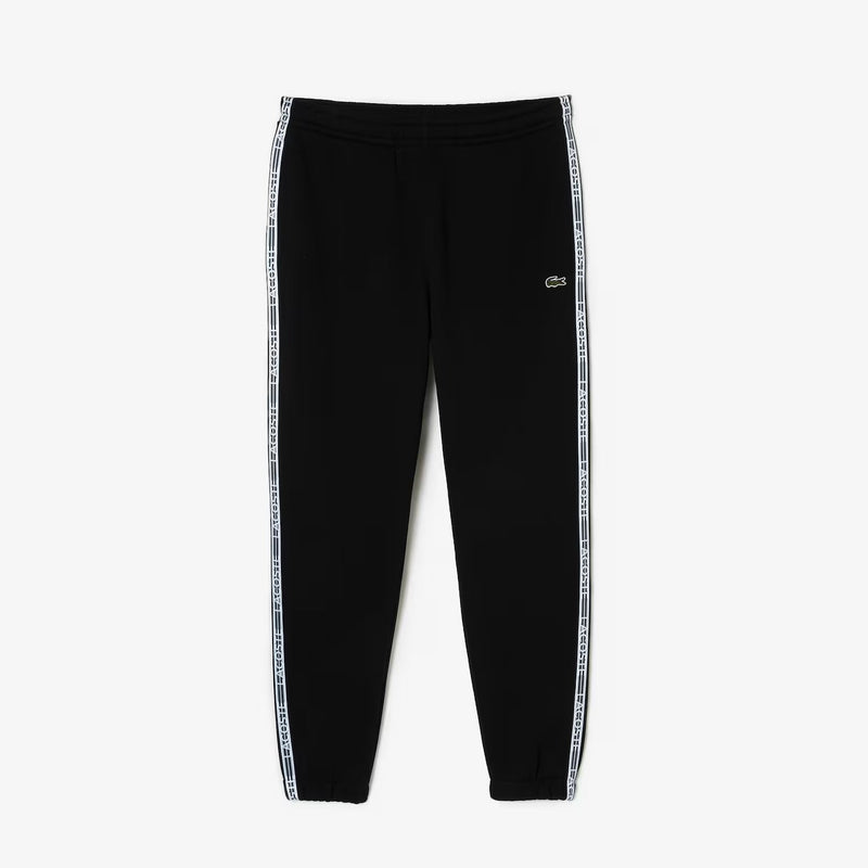 Lacoste (Men’s black logo stripe sweat pant)