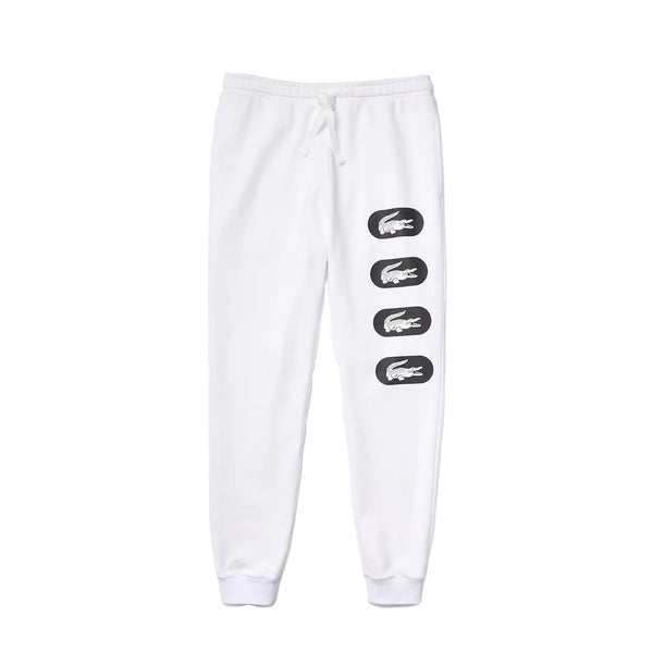 Lacoste (Men’s white print sweat pant)