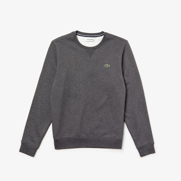 Lacoste Men's SPORT crew neck sweatshirt in solid fleece