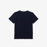 Lacoste (Kids Navy Crewneck Cotton Jersey T-Shirt)