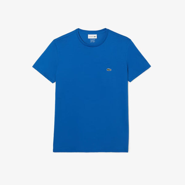 【送料&関税込】Lacoste Tshirt Jersey Lacoste (Men's Crew Neck Pima Cotton Jersey Blue T-Shirt