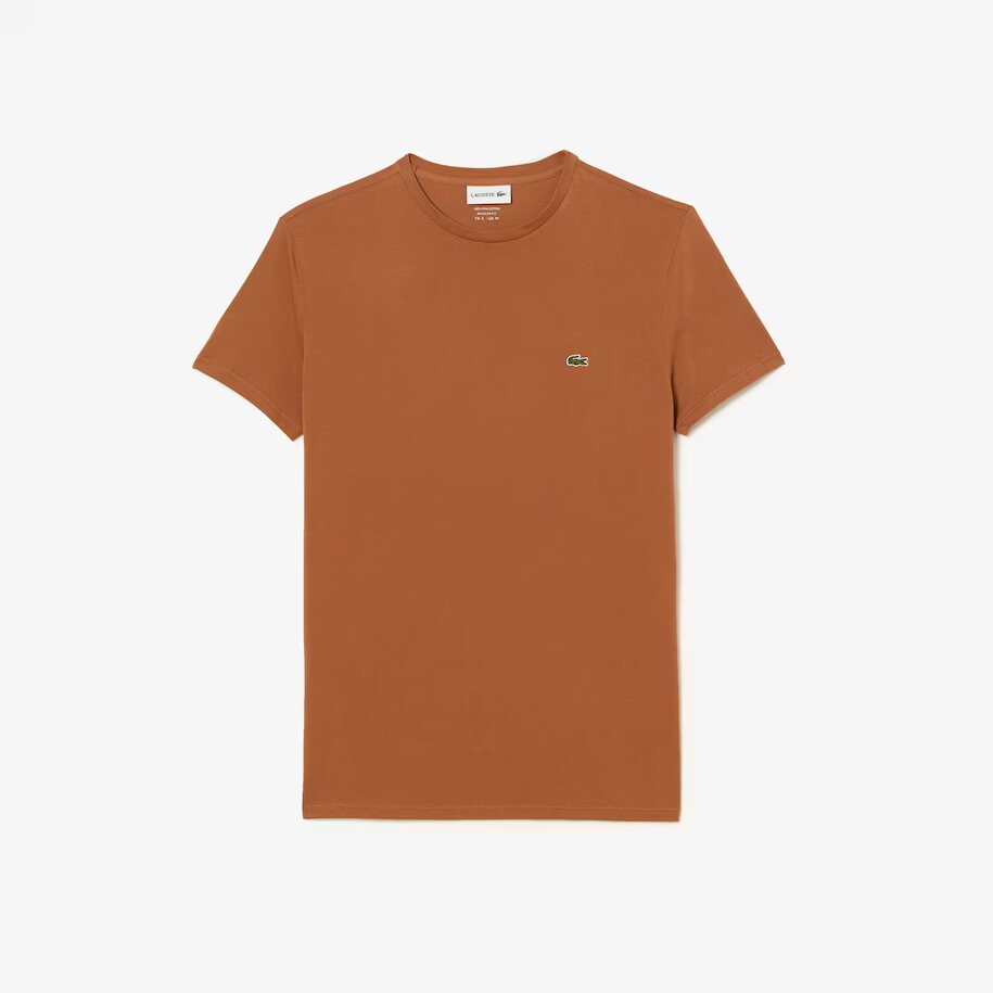 Lacoste (Men's Crew Neck Pima Cotton Jersey Light brown T-Shirt)