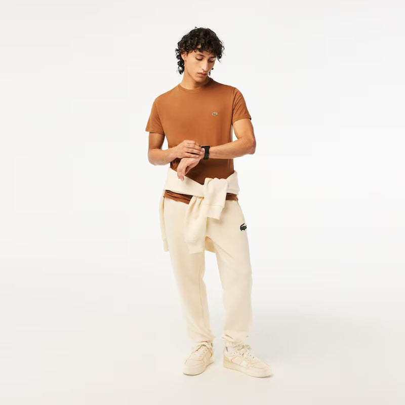 Lacoste (Men's Crew Neck Pima Cotton Jersey Light brown T-Shirt)