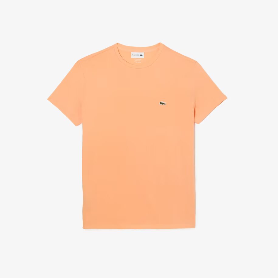 Lacoste (Men's Crew Neck Pima Cotton Jersey Light orange T-Shirt)
